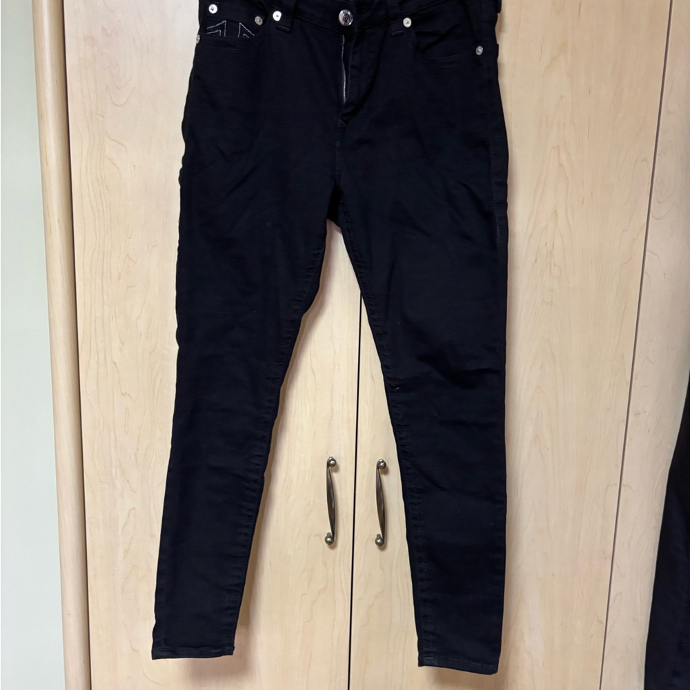 True Religion Black Skinny Jeans with Stretch Fit